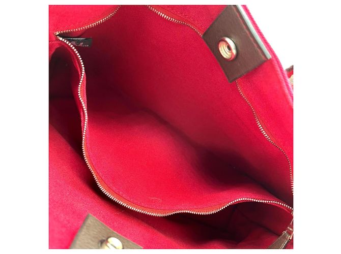 Hermès Bolso Hermes Troca Horizontal PM Canvas Rosa Roja - vista 8