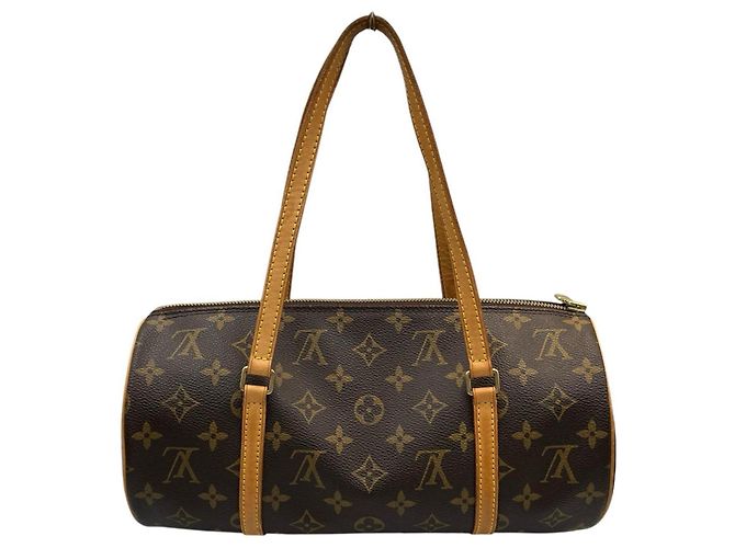 Borsa Tote Louis Vuitton Papillon 30 Marrone Monogramma - vista 2