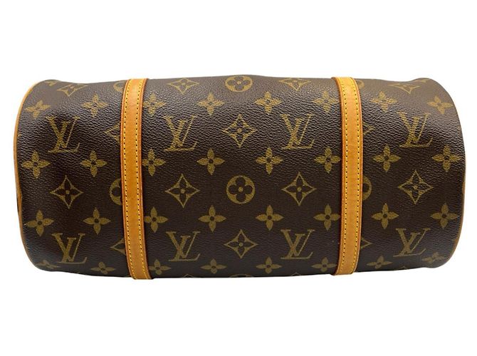 Borsa Tote Louis Vuitton Papillon 30 Marrone Monogramma - vista 4