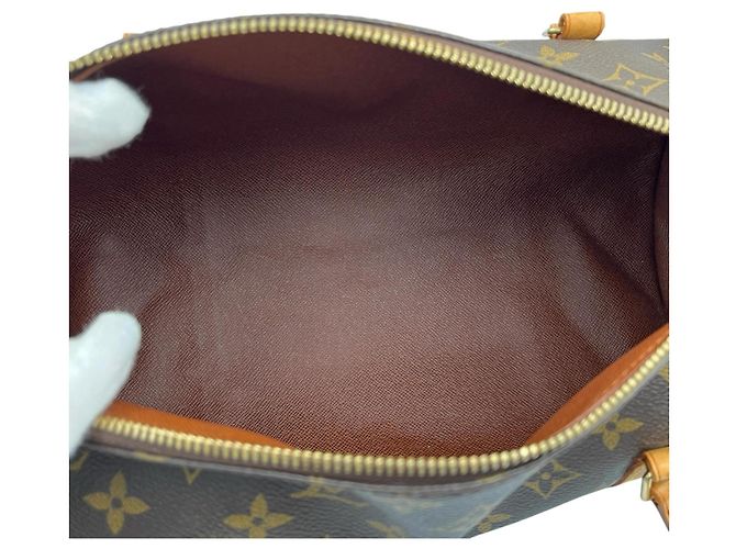 Borsa Tote Louis Vuitton Papillon 30 Marrone Monogramma - vista 7