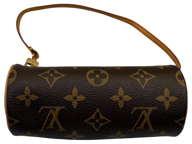 Borsa Tote Louis Vuitton Papillon 30 Marrone Monogramma - vista 8