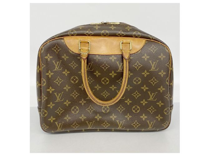 Borsa Louis Vuitton Monogram Deauville Marrone - vista 10