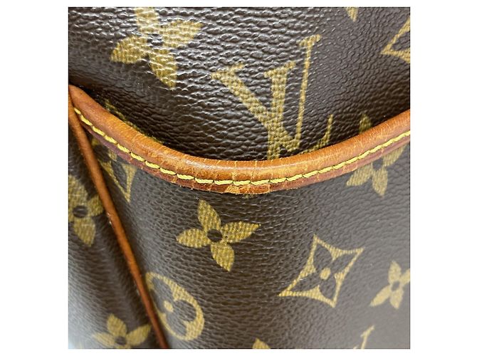 Borsa Louis Vuitton Monogram Deauville Marrone - vista 7