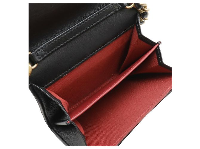 Portafoglio monete Chanel 19 Matelassé Coco Mark Chain Nero - vista 7