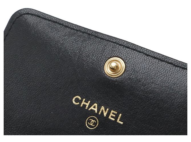 Portafoglio monete Chanel 19 Matelassé Coco Mark Chain Nero - vista 9
