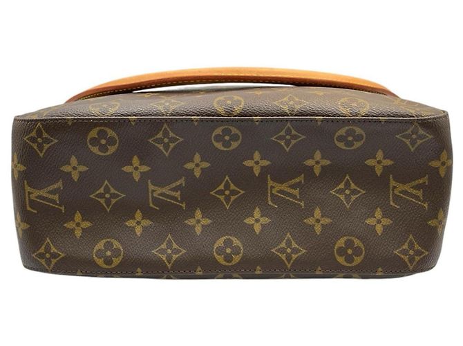 Borsa Tote Louis Vuitton Looping GM Marrone Monogramma - vista 4