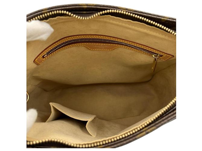 Borsa Tote Louis Vuitton Looping GM Marrone Monogramma - vista 8