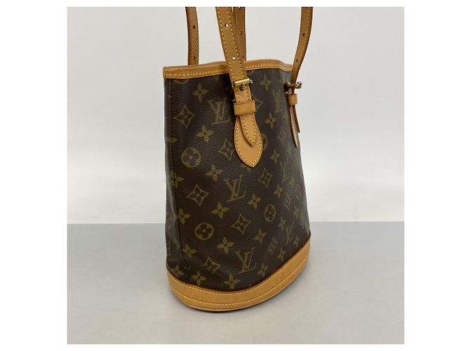 Borsa Tote Louis Vuitton Monogram Bucket PM Marrone - vista 2