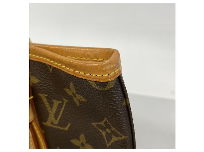 Borsa Tote Louis Vuitton Monogram Bucket PM Marrone - vista 7