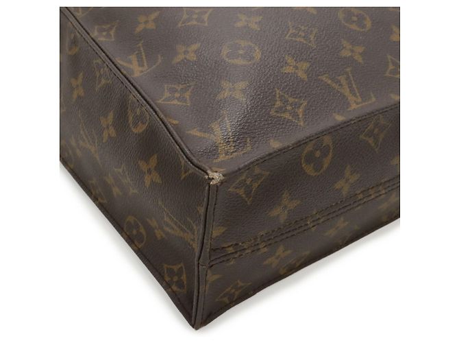 Borsa Tote Louis Vuitton Monogram Sac Plat Marrone - vista 4
