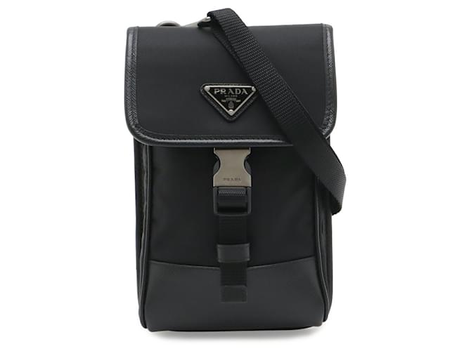 Custodia per smartphone con tracolla Triangle Prada Nero - vista 2