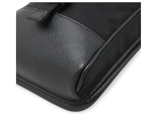 Custodia per smartphone con tracolla Triangle Prada Nero - vista 4
