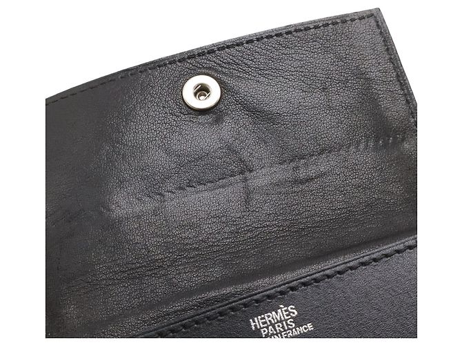 Tarjetero de piel Box negro Hermès - vista 8
