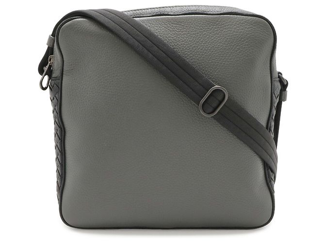 Borsa a Spalla Bottega Veneta Intrecciato Nero - vista 2