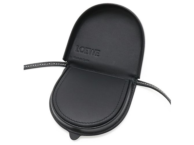 LOEWE Anagram Heel Pouch Mini Shoulder Bag Nero - vista 6
