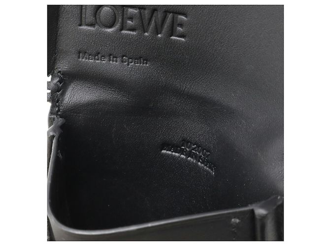 LOEWE Anagram Heel Pouch Mini Shoulder Bag Nero - vista 7