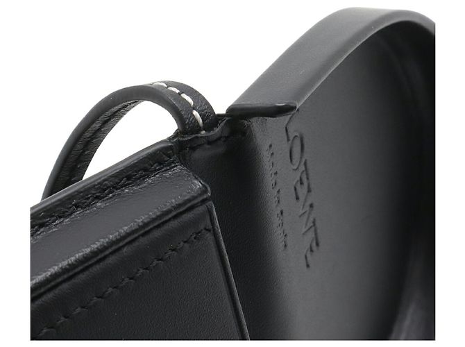 LOEWE Anagram Heel Pouch Mini Shoulder Bag Nero - vista 9