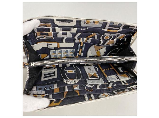 Hermès Hermes Azap Long Wallet Weiß - Ansicht 3