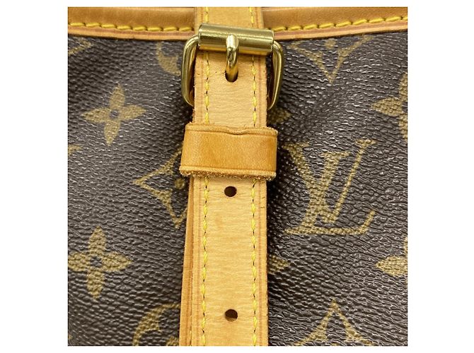 Borsa Tote Louis Vuitton Monogram Bucket GM Marrone - vista 11