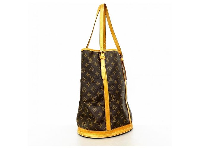 Borsa Tote Louis Vuitton Monogram Bucket GM Marrone - vista 2