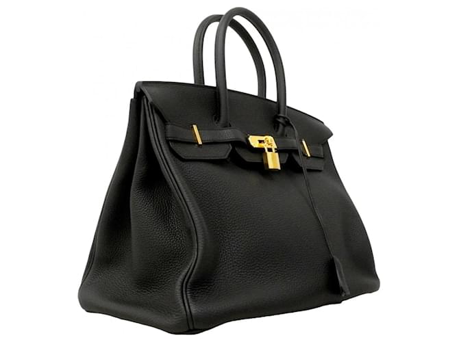 Hermès Borsa Hermes Birkin 35 in pelle Togo Nero - vista 2