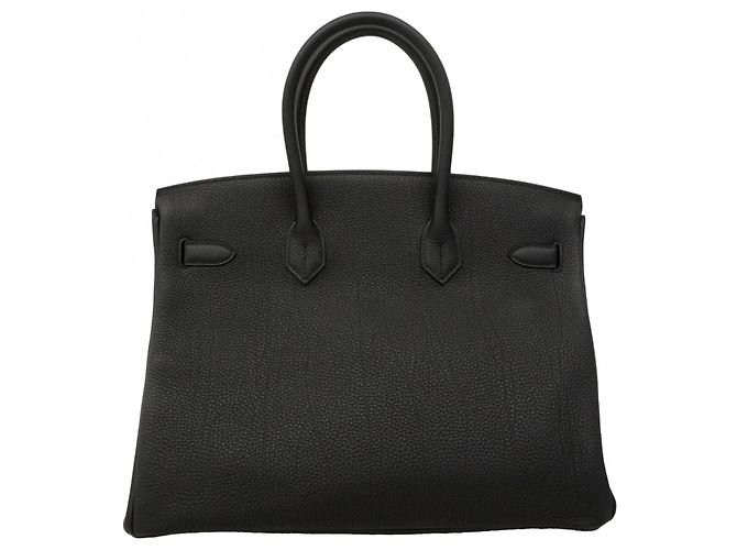 Hermès Borsa Hermes Birkin 35 in pelle Togo Nero - vista 6