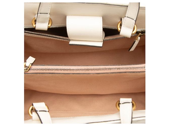Borsa Gucci GG Marmont in pelle bianca Bianco - vista 4