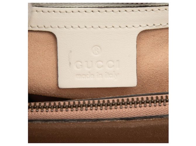 Borsa Gucci GG Marmont in pelle bianca Bianco - vista 5