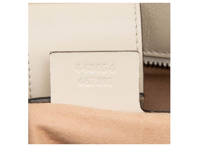 Borsa Gucci GG Marmont in pelle bianca Bianco - vista 6