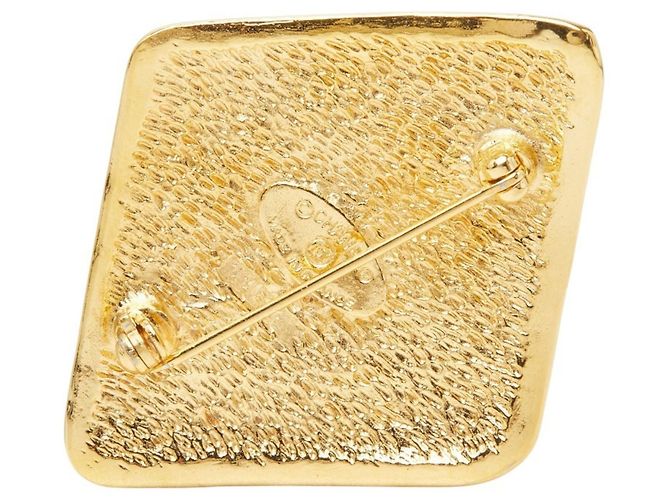 Chanel Coco Mark Broche vergoldet mit Diamanten Golden - Ansicht 2