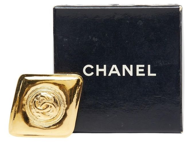 Chanel Coco Mark Broche vergoldet mit Diamanten Golden - Ansicht 5