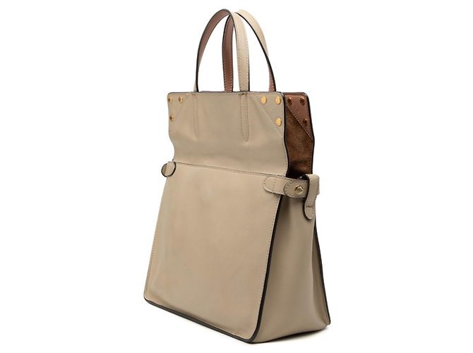 Borsa a mano e a tracolla Fendi Flip Small Beige - vista 2