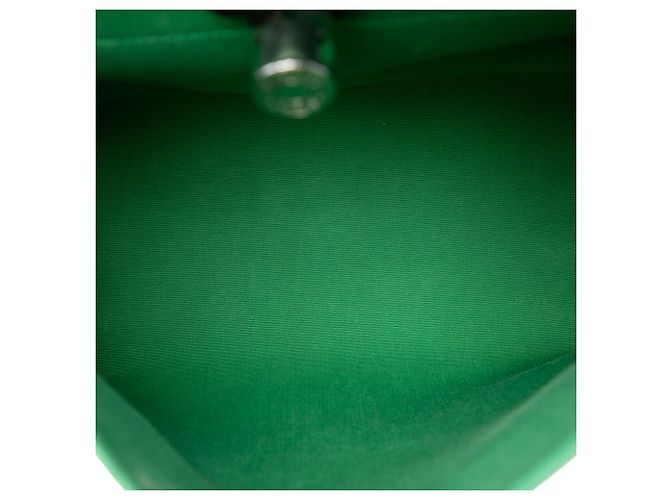 Hermès Herbag Zip 31 in tela militare verde e pelle vachette Hunter - vista 4