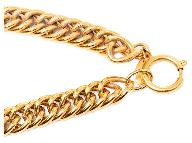 Chanel Gold Gold Plated Quilted Diamond Charms Halskette Golden - Ansicht 5