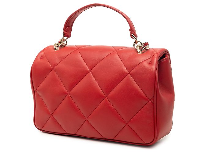 Chanel Red Small Lambskin Easy Carry Flap Rosso - vista 2