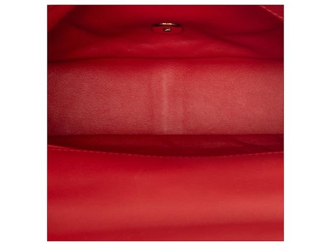Chanel Red Small Lambskin Easy Carry Flap Rosso - vista 4