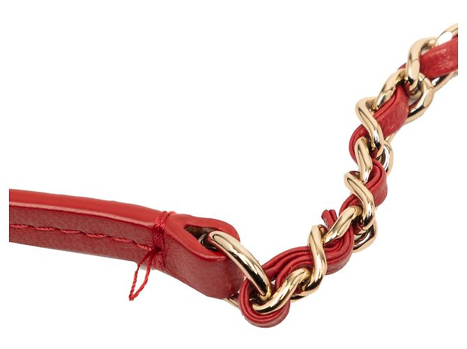 Chanel Red Small Lambskin Easy Carry Flap Rosso - vista 7