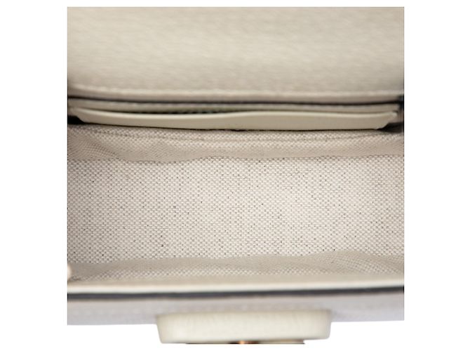 Bolso Gucci Beige Mini Jumbo GG Canvas 1947 Web Bamboo Top Handle - vista 4