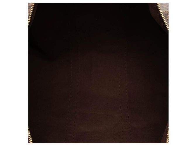 Louis Vuitton Marrone Damier Ebene Keepall Bandouliere 55 - vista 4