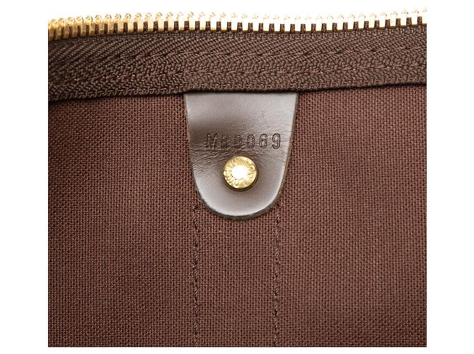 Louis Vuitton Marrone Damier Ebene Keepall Bandouliere 55 - vista 6