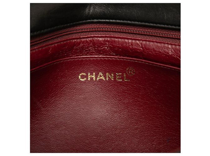 Chanel Black CC gestepptes Lammleder Flap Crossbody Schwarz - Ansicht 5