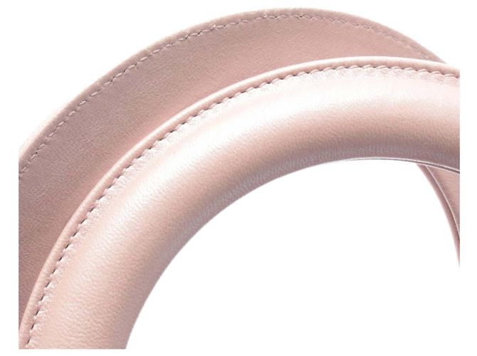 Lady Dior aus irisierendem Cannage-Lammleder in Rosa, Größe Medium Pink - Ansicht 9