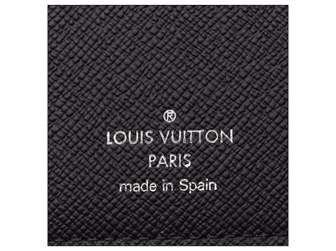 Louis Vuitton Black Monogram Eclipse Brazza Geldbörse Schwarz - Ansicht 6