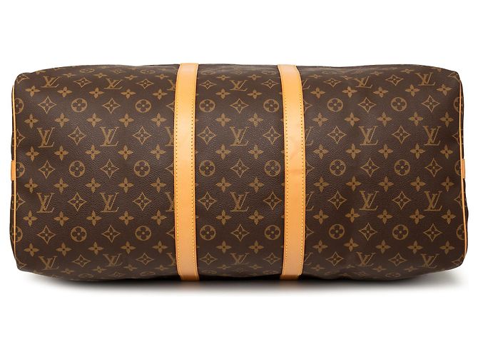 Louis Vuitton Brown Monogram Keepall Bandouliere 55 - view 3