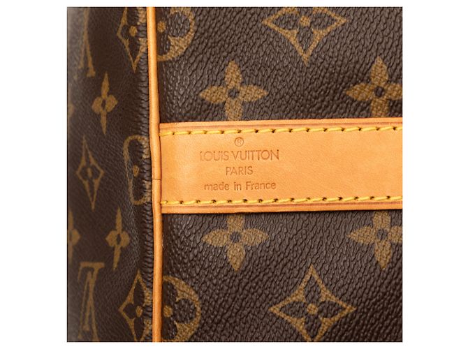 Louis Vuitton Brown Monogram Keepall Bandouliere 55 - view 5