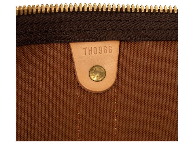 Louis Vuitton Brown Monogram Keepall Bandouliere 55 - view 6