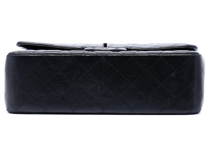 Chanel Black Jumbo Classic Lambskin Double Flap Nero - vista 3