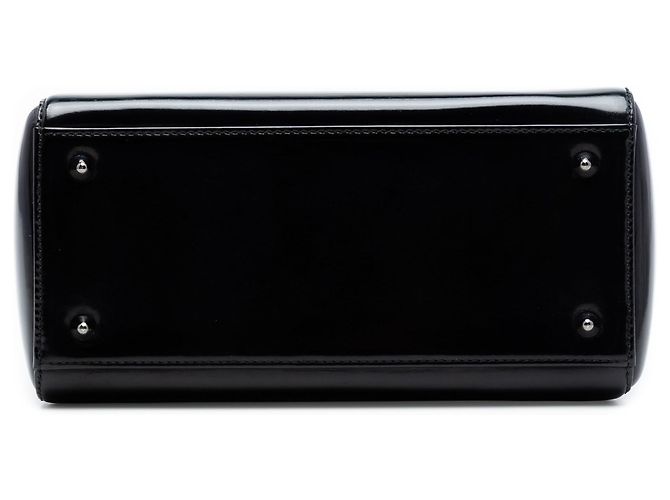 Lady Dior in vernice nero, misura Medium - vista 3