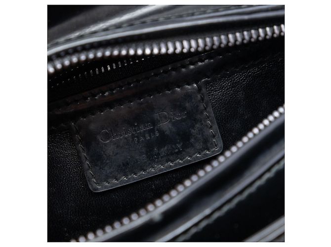 Lady Dior in vernice nero, misura Medium - vista 5