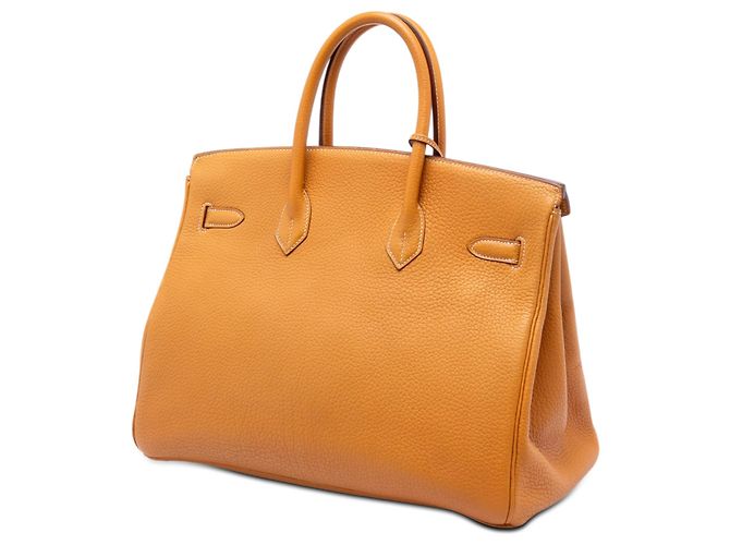 Hermès Orange Togo Birkin Retourne 35 Arancione - vista 2